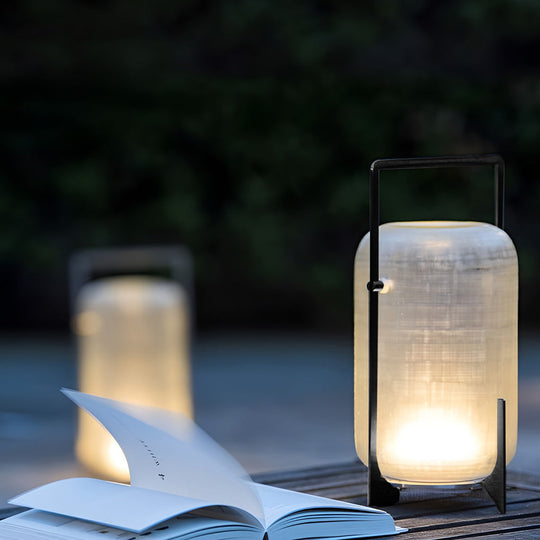 Portable Lantern Shaped Glass Waterproof LED Outdoor Solar Light