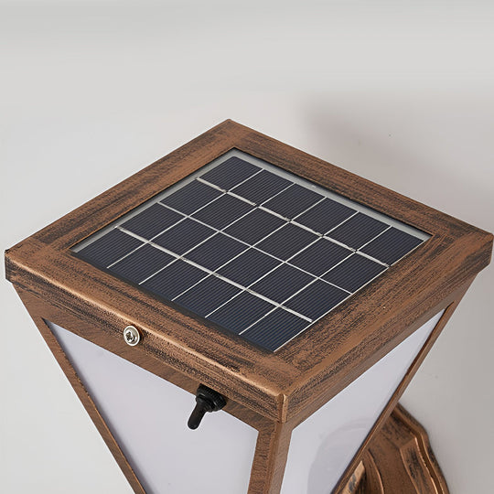 Industrial Tapered Solar LED Outdoor Wall Light