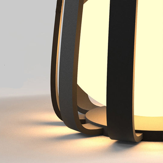 Round Waterproof RGB Iron Coffee Table Solar Outdoor Light