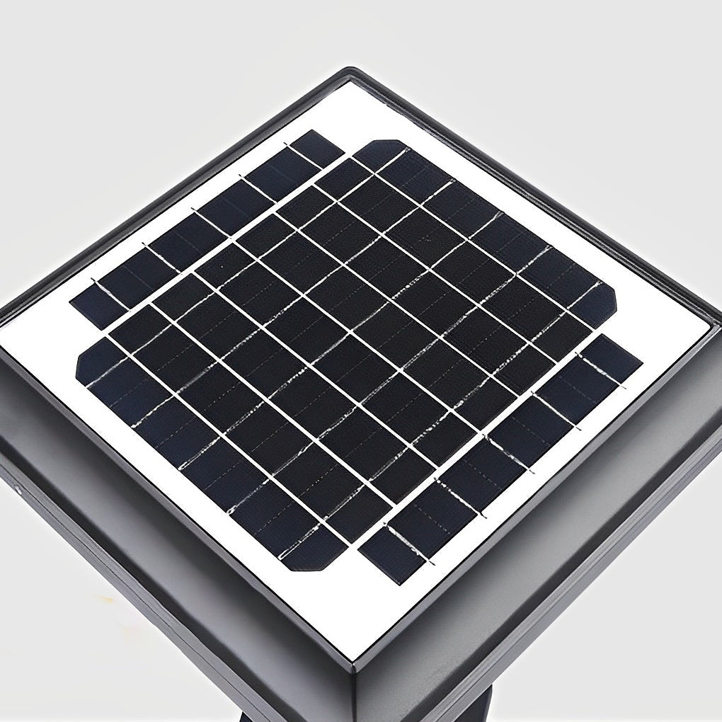 Creative Square Retro LED Solar Fence Post Light Waterproof Outdoor