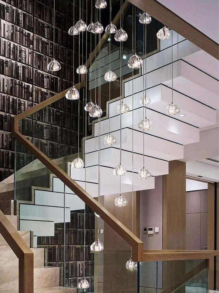 Mira Crystal Walsh Chandelier - Sleek Luxury for Modern Interiors