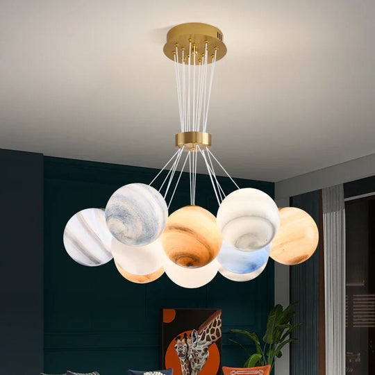 Bubble Planets Chandelier