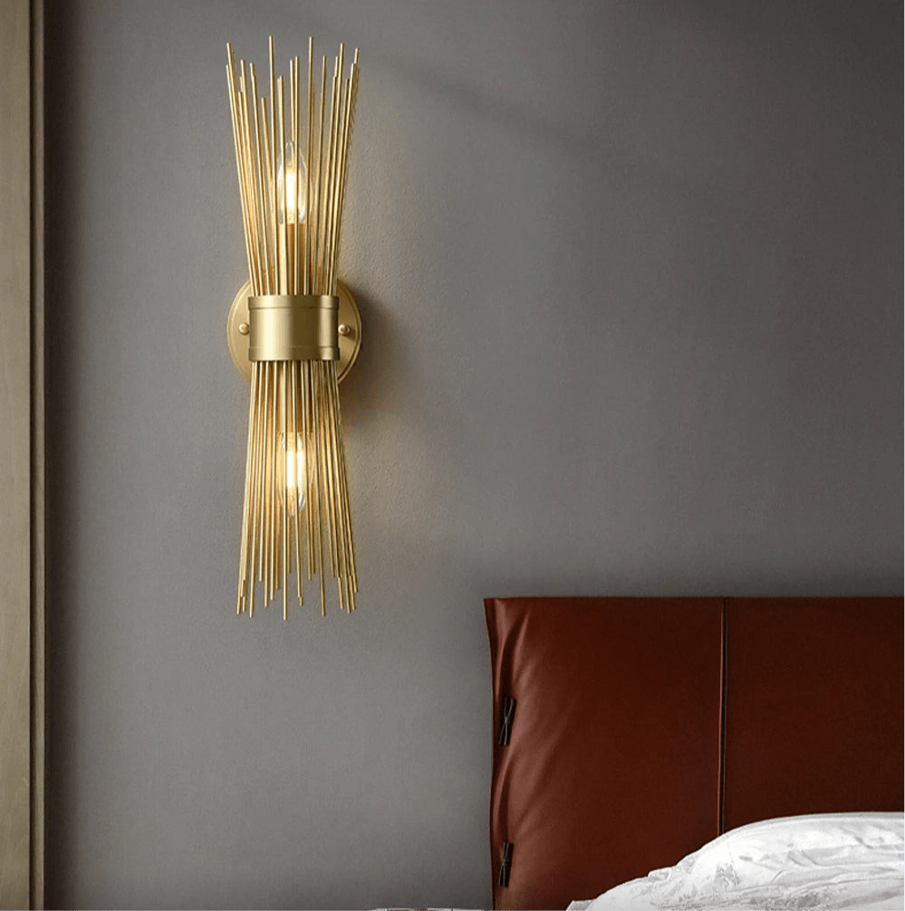 Shannon Art Wall Lights – Stylish and Efficient Brass Illumination