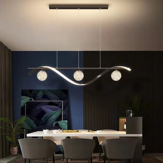 Vera Modern Glass Ball LED Hanging Lights