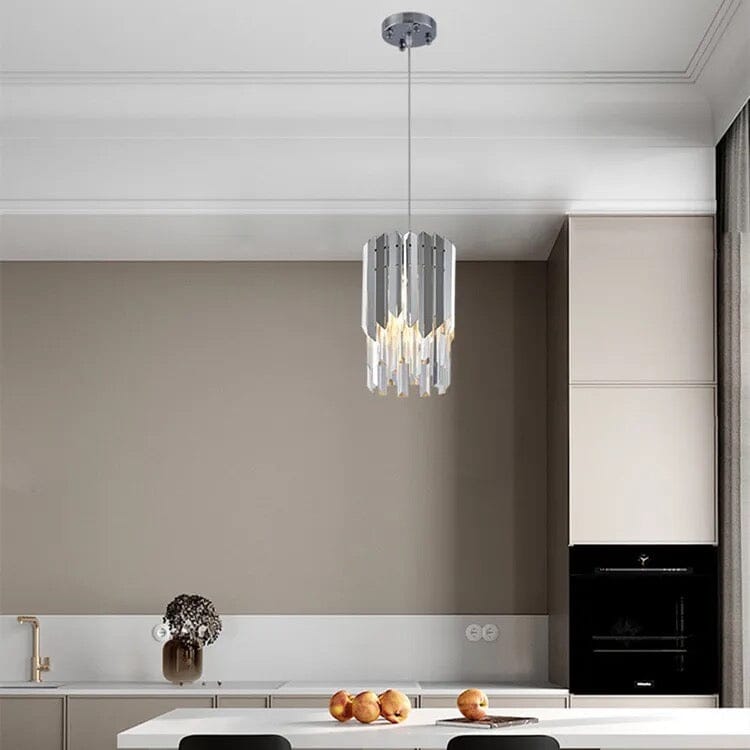 Gianna Small Round Gold K9 Crystal LED Chandelier – Illuminate Your Space with Modern Elegance