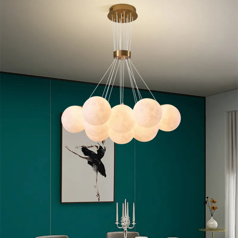 Bubble Planets Chandelier