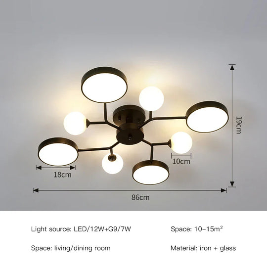 Black Gold Ceiling LIght - Elegance Meets Durability in Stylish Design