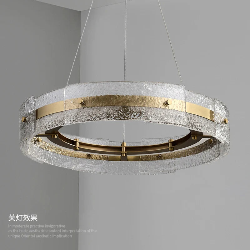 Valentina Glass Chandelier – Brighten Your Space with Elegant, Durable Gold Design