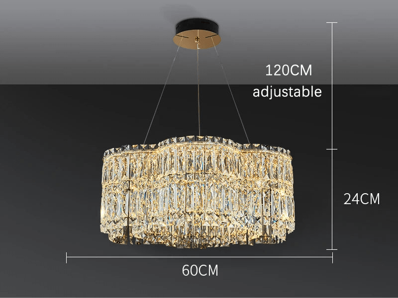 Zaria Glass Chandelier - Timeless Elegance and Luxury