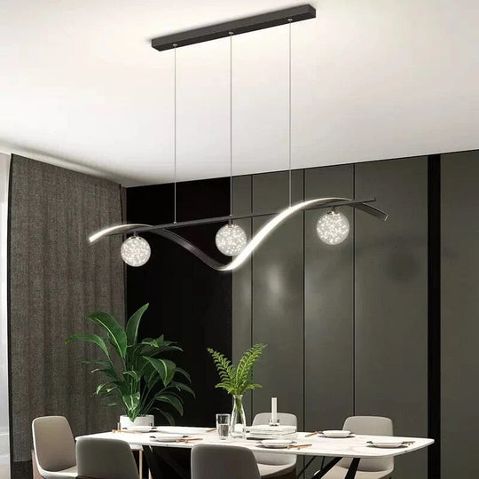 Vera Modern Glass Ball LED Hanging Lights