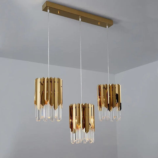 Gianna Small Round Gold K9 Crystal LED Chandelier – Illuminate Your Space with Modern Elegance