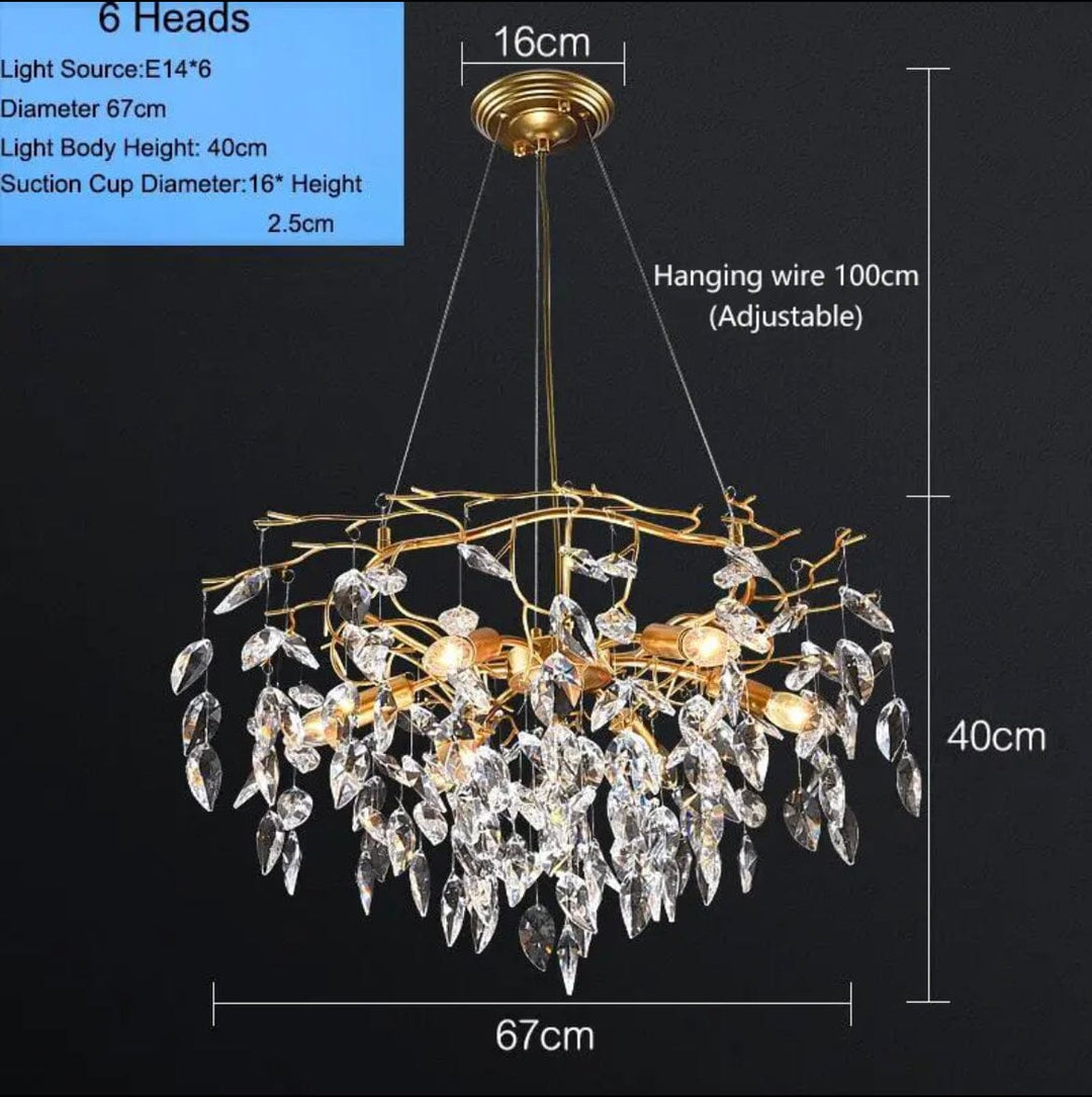 Amara Luxury Gold Chandelier