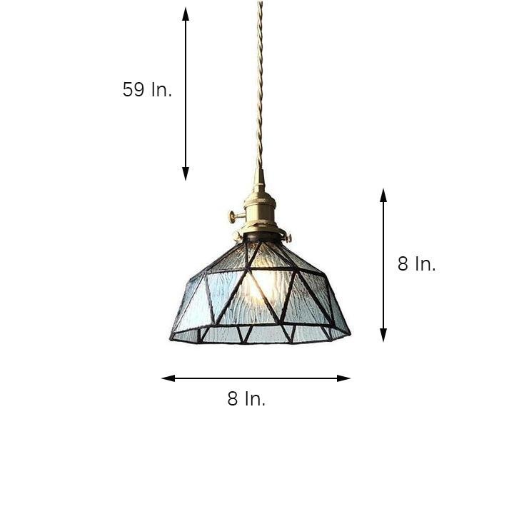 Lantern Industrial Glass Metal Pendant Light