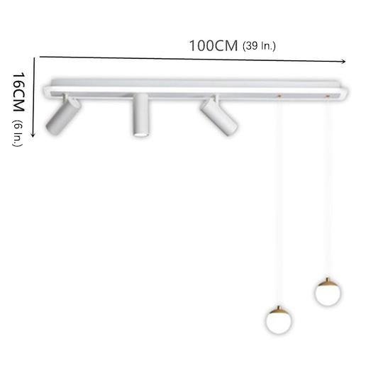 Modern Blending Flush Mount and Pendant LED Ceiling Light – Kitchen Island