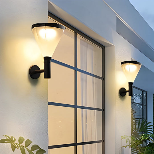 Geometric Solar LED Outdoor Waterproof Wall Lamp