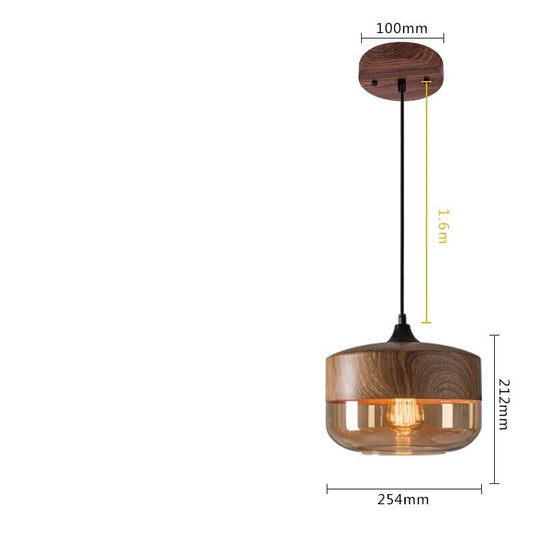 Aiko Wooden LED Pendant Lights - Modern Charm for Your Home