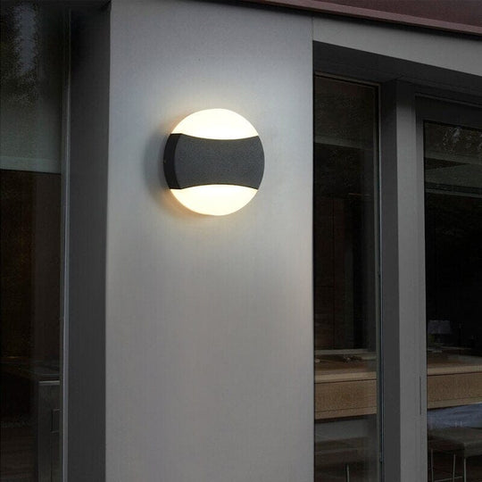 Circle waterproof Outdoor Wall Light – Cute Circular Design for Stylish Exterior Illumination