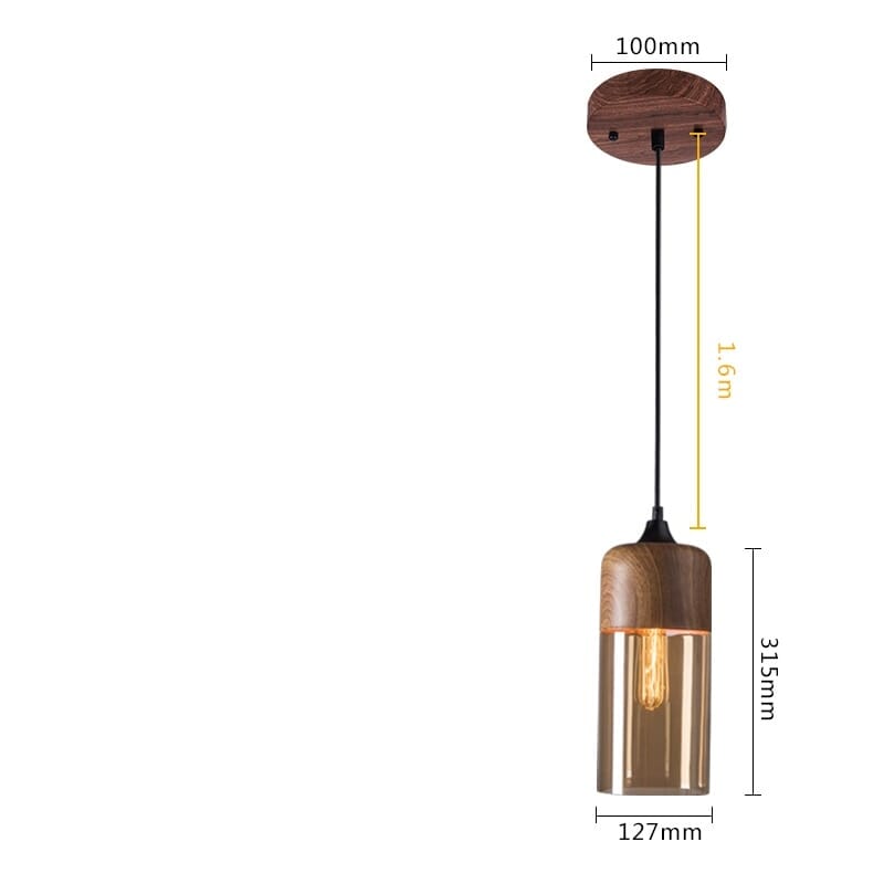 Aiko Wooden LED Pendant Lights - Modern Charm for Your Home