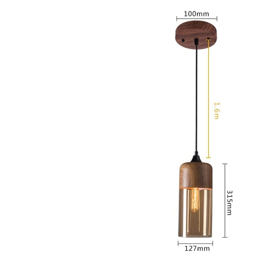 Aiko Wooden LED Pendant Lights - Modern Charm for Your Home