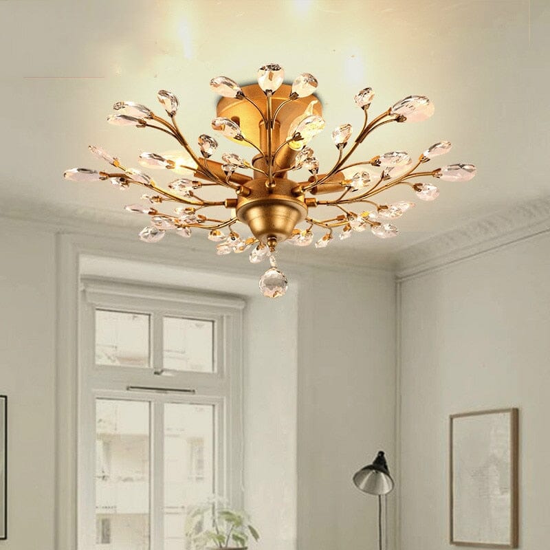 Annika Crystal Branch Ceiling Light - Illuminate Your Space with Elegance