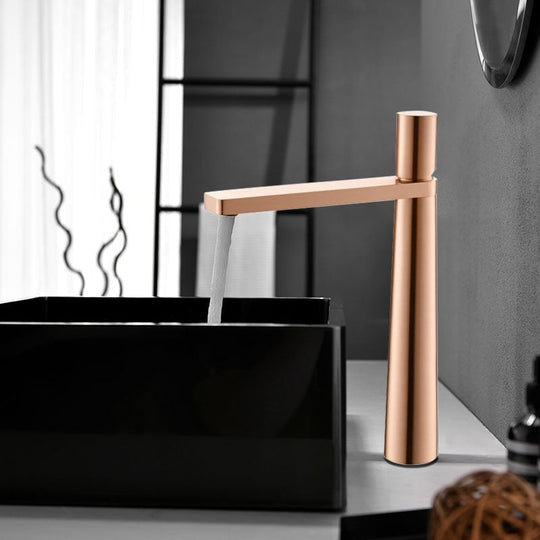 Brushed Gold Basin Faucet Brass Bathroom Faucet Mixer Tap Wash basin Faucet Rose Gold Hot and Cold Bathroom Faucet