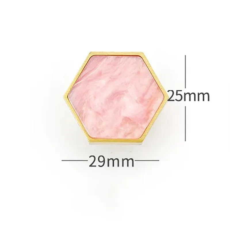 Modern Brass Shell Knobs – Colorful Cabinet & Wardrobe Pulls