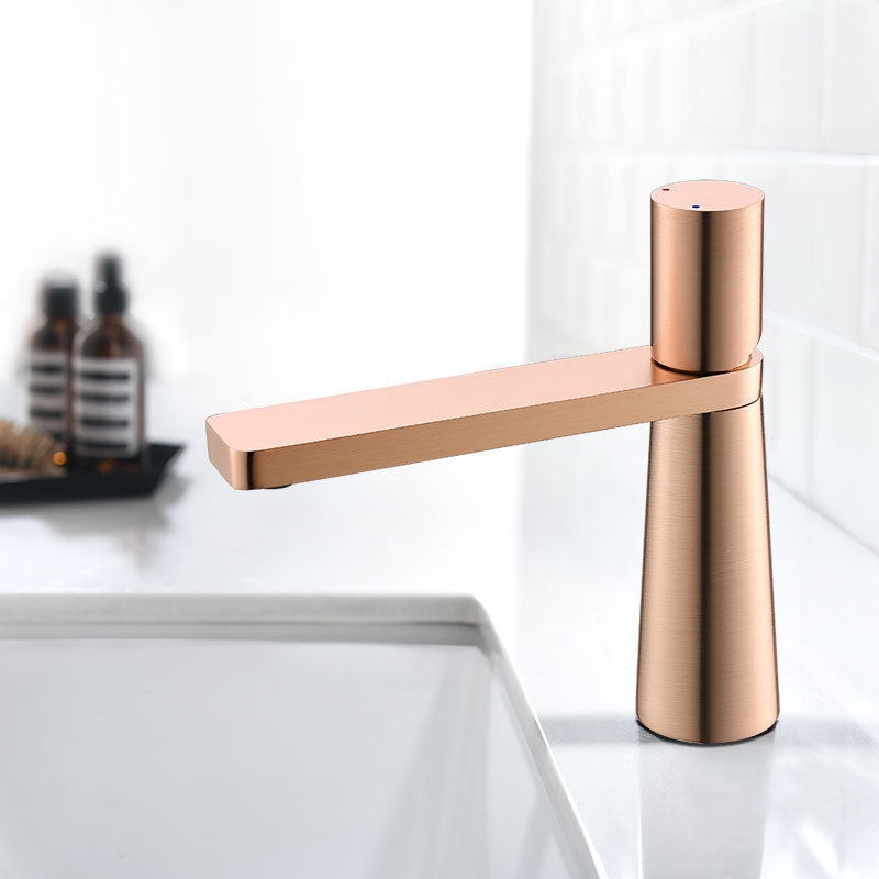 Brushed Gold Basin Faucet Brass Bathroom Faucet Mixer Tap Wash basin Faucet Rose Gold Hot and Cold Bathroom Faucet