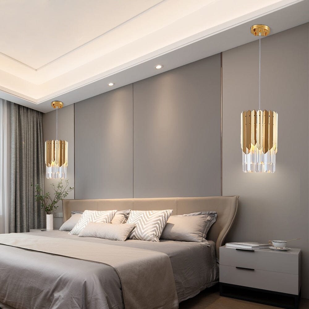 Gianna Small Round Gold K9 Crystal LED Chandelier – Illuminate Your Space with Modern Elegance