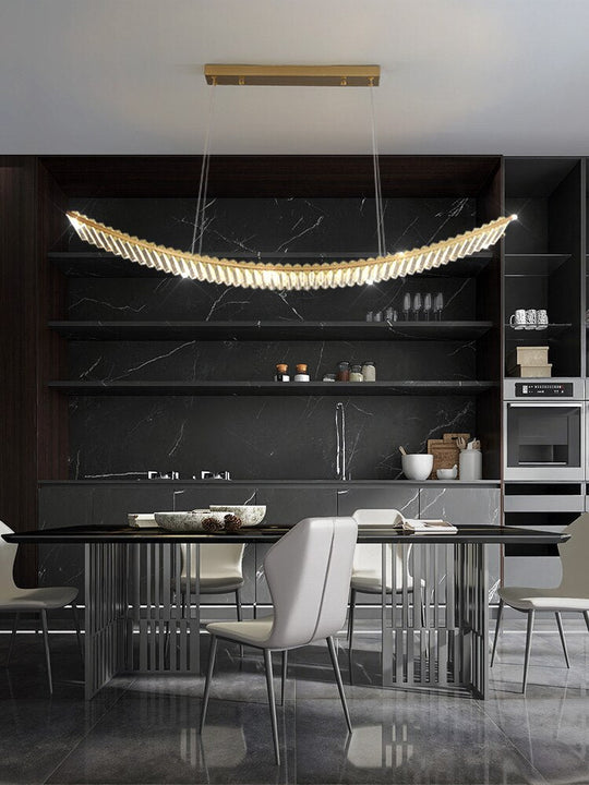 Shopia - Luxury Arch Crystal Suspension Chandelier - Modern Lighting Design