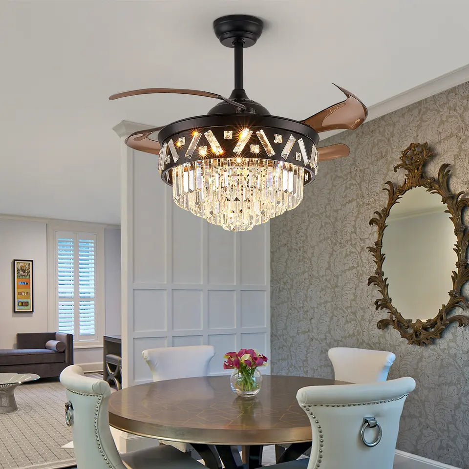 Sophia Retractable Ceiling Fan with Light: Feel the Breeze and Illuminate Your Space