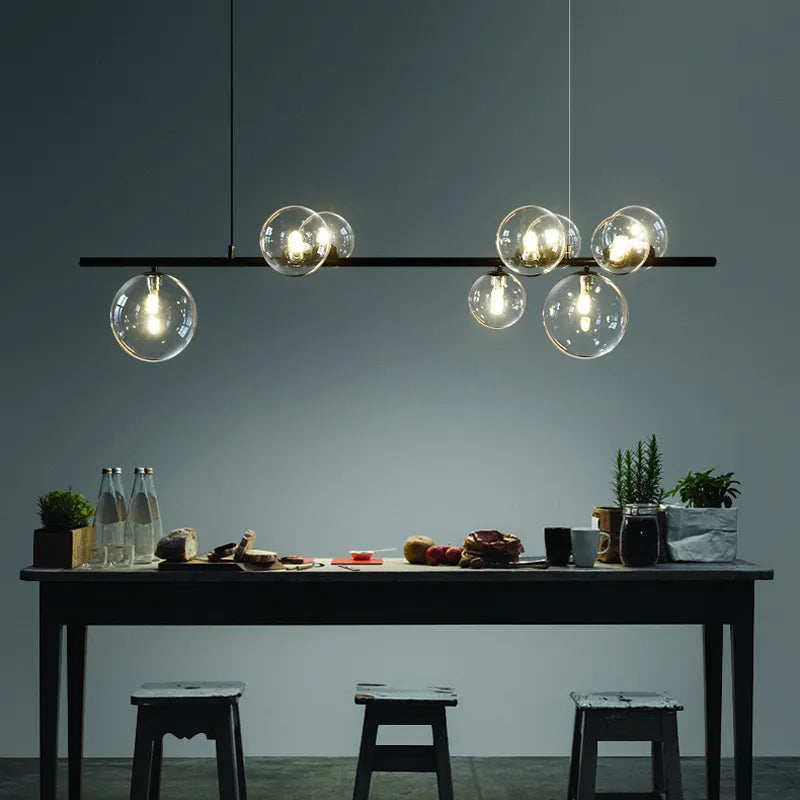 Archie Modern Nordic Glass Ball Chandelier - Elegant and Sophisticated Lighting