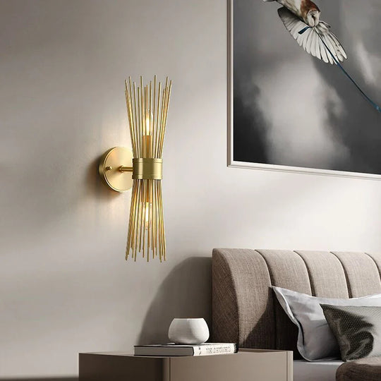 Shannon Art Wall Lights – Stylish and Efficient Brass Illumination