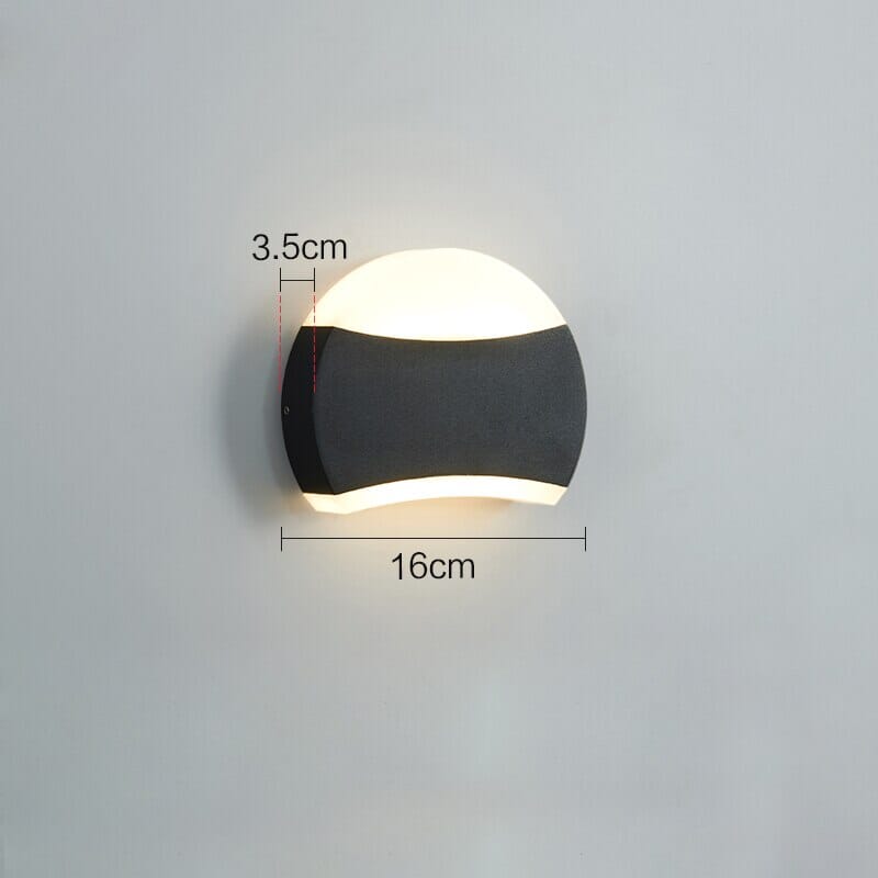 Circle waterproof Outdoor Wall Light – Cute Circular Design for Stylish Exterior Illumination