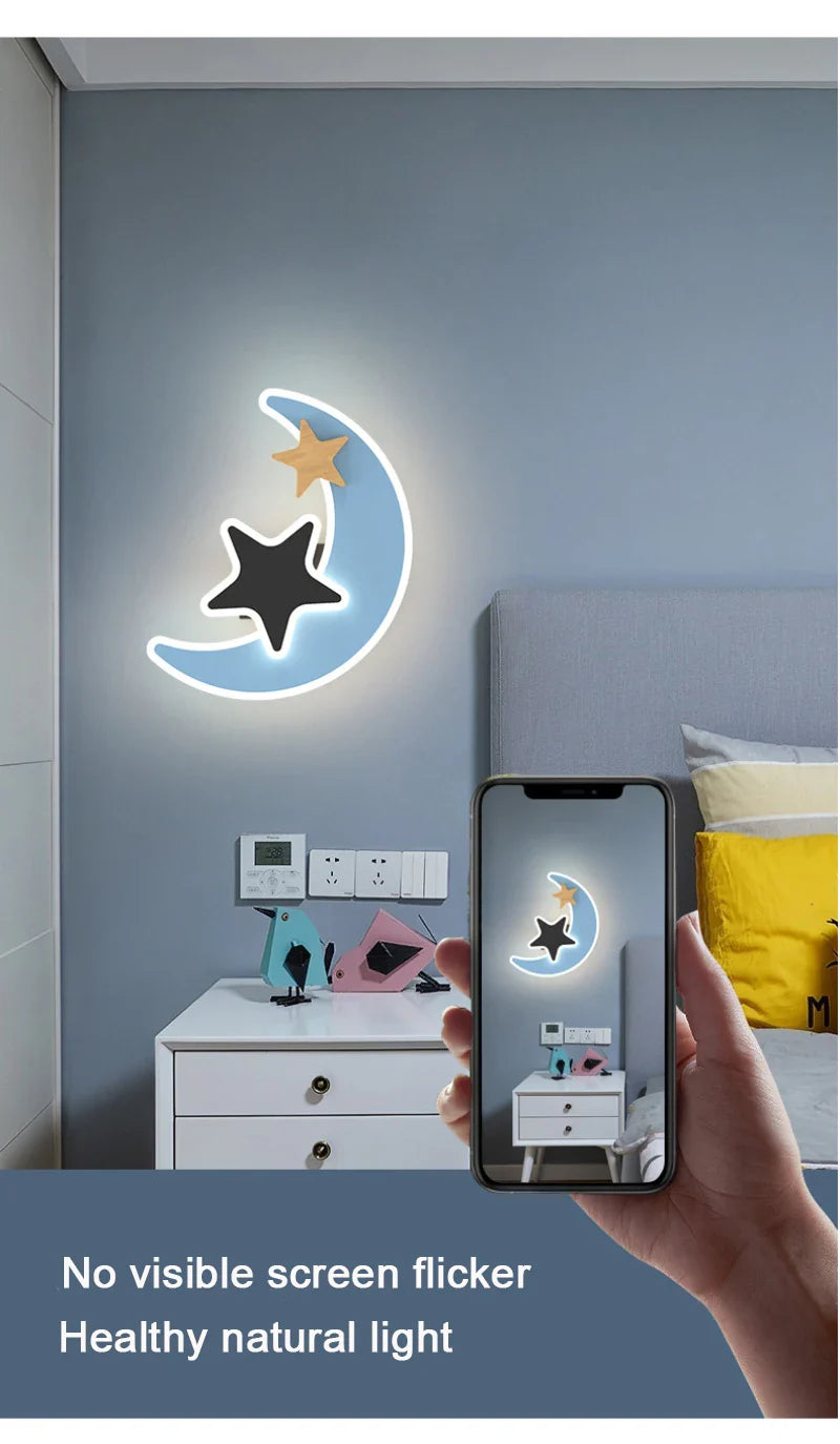 Cartoon Rocket LED Wall Lamp – Whimsical Lighting for Kids