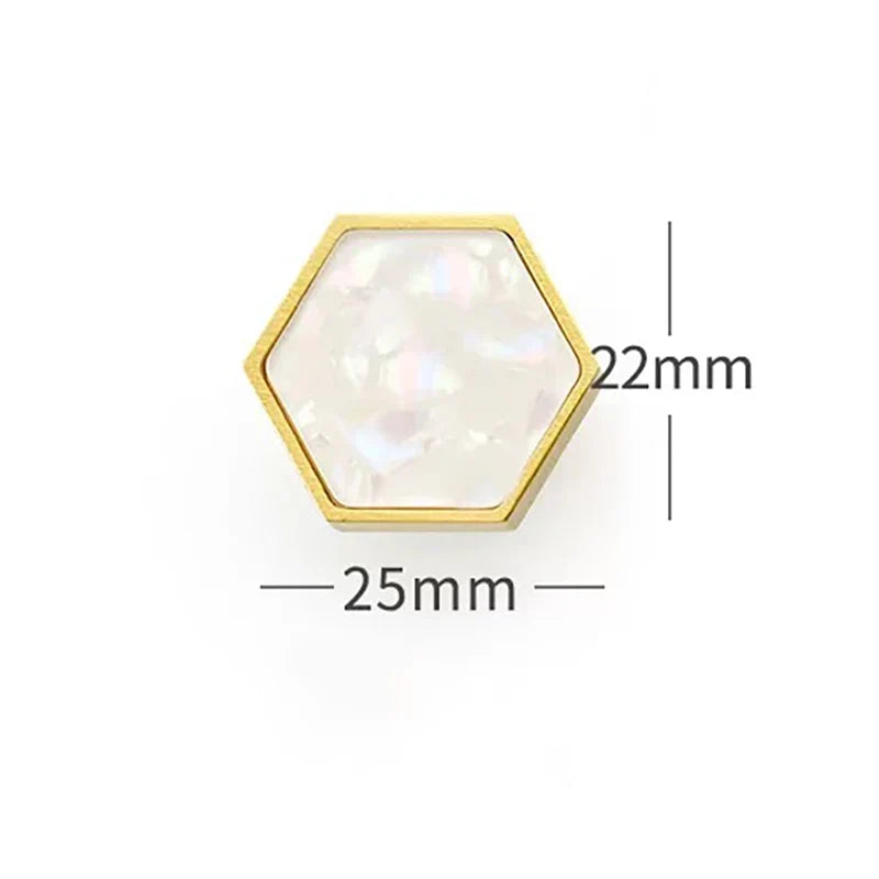 Modern Brass Shell Knobs – Colorful Cabinet & Wardrobe Pulls