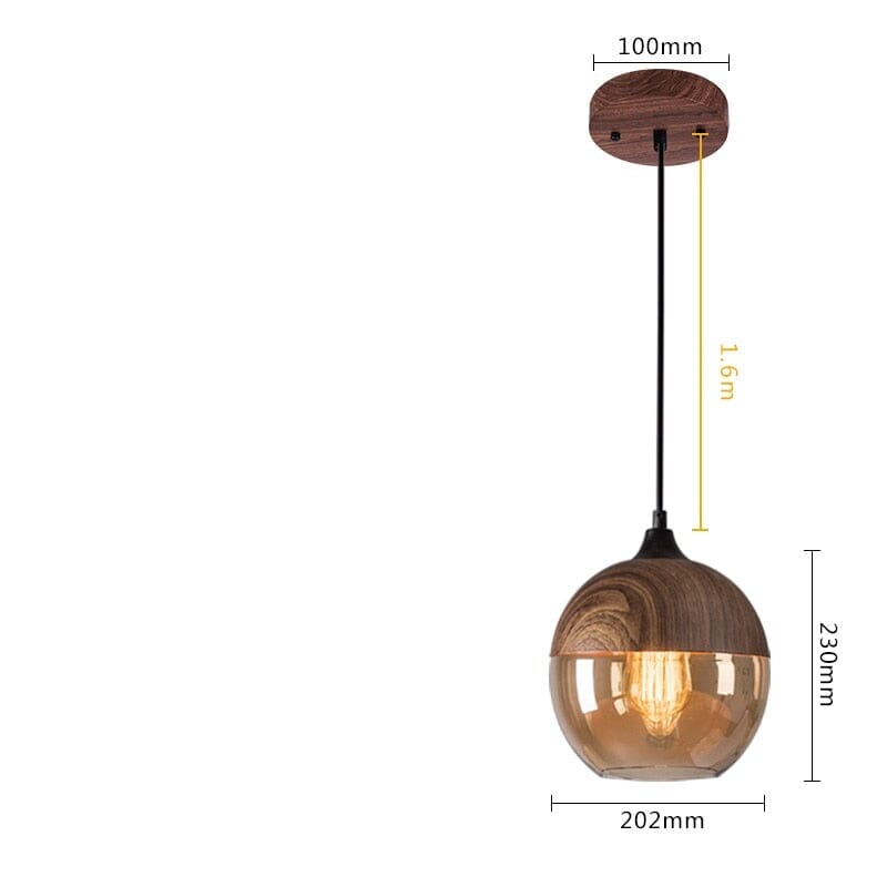 Aiko Wooden LED Pendant Lights - Modern Charm for Your Home