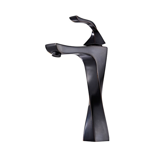 New Design Basin Faucet Black And Chrome Bathroom Sink Faucet Single Handle Basin Taps Deck Wash Hot Cold Mixer Tap Crane