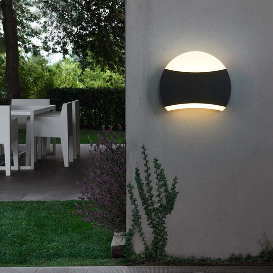 Circle waterproof Outdoor Wall Light – Cute Circular Design for Stylish Exterior Illumination