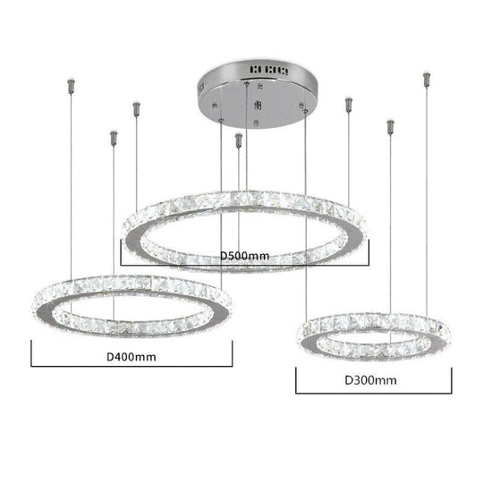 Carter Ring Chandelier – Elegant LED Lighting with Adjustable Design