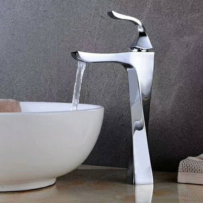 New Design Basin Faucet Black And Chrome Bathroom Sink Faucet Single Handle Basin Taps Deck Wash Hot Cold Mixer Tap Crane