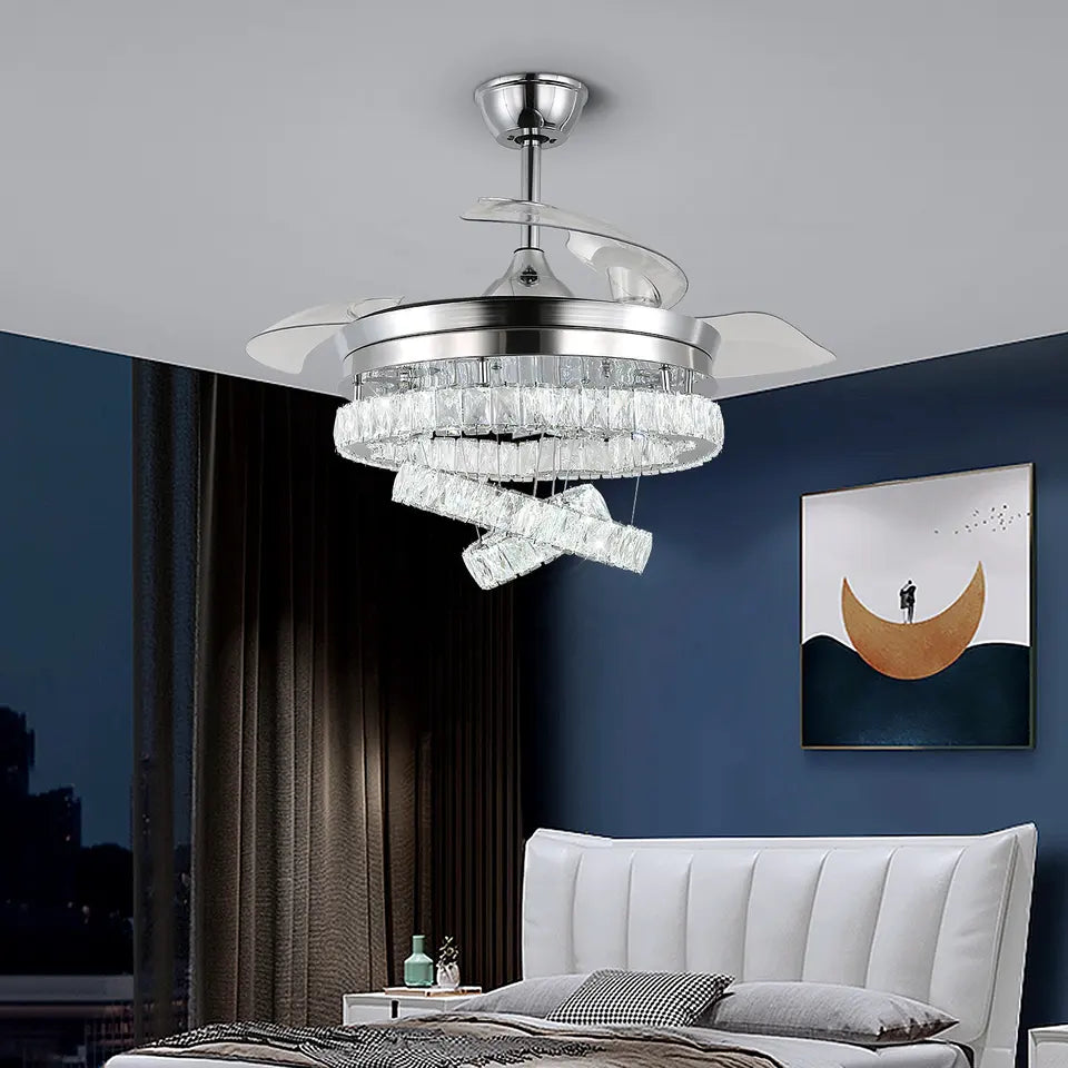 Alhena Reversible Intelligent Ceiling Fan with LED Light - Modern Elegance & Smart Control