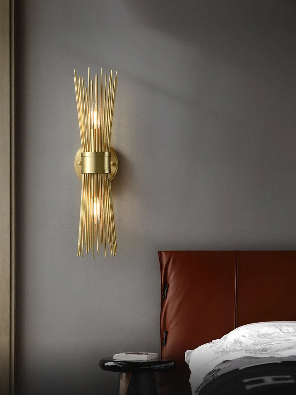 Shannon Art Wall Lights – Stylish and Efficient Brass Illumination