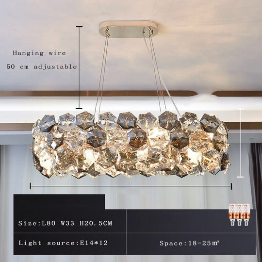 Halley Post-modern Crystal Chandelier – Transform Your Space with Radiant Elegance