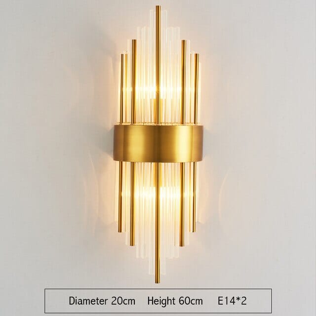 Nova Crystal Wall Lamp - Nordic Elegance for Every Room's Ambiance