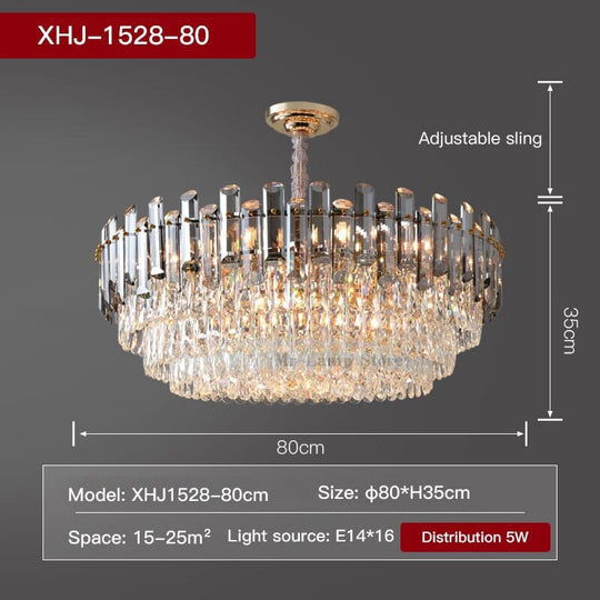 Amelia Round Crystal Chandelier