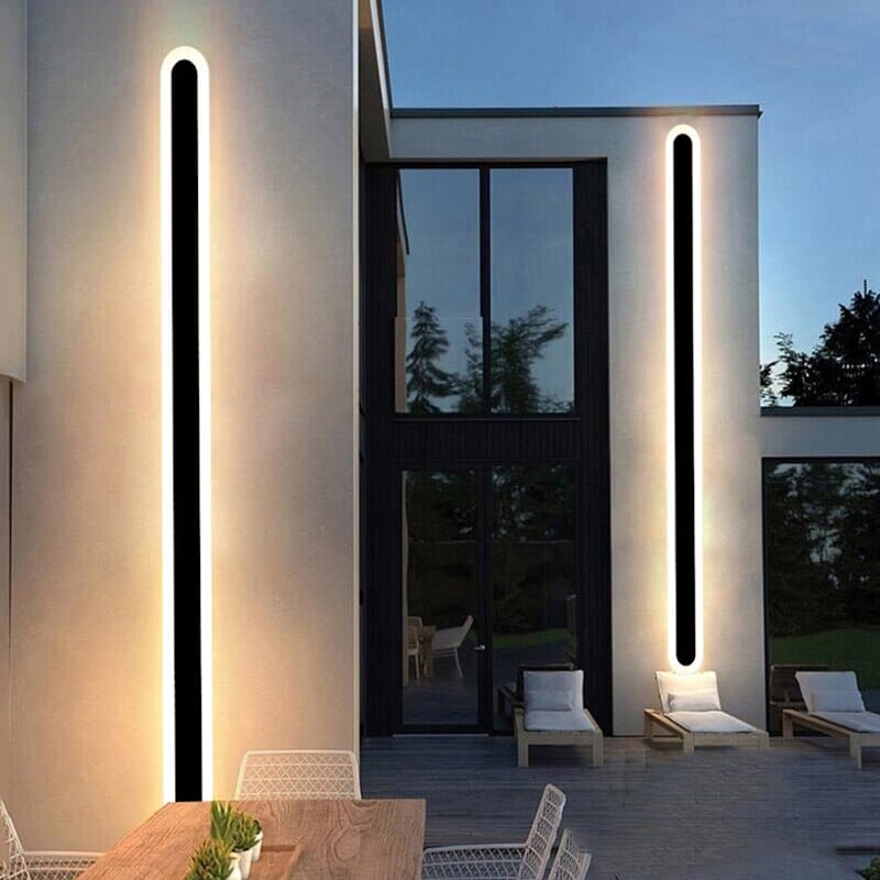 Seraphina Waterproof Outdoor LED Wall Lamp in Sleek Black