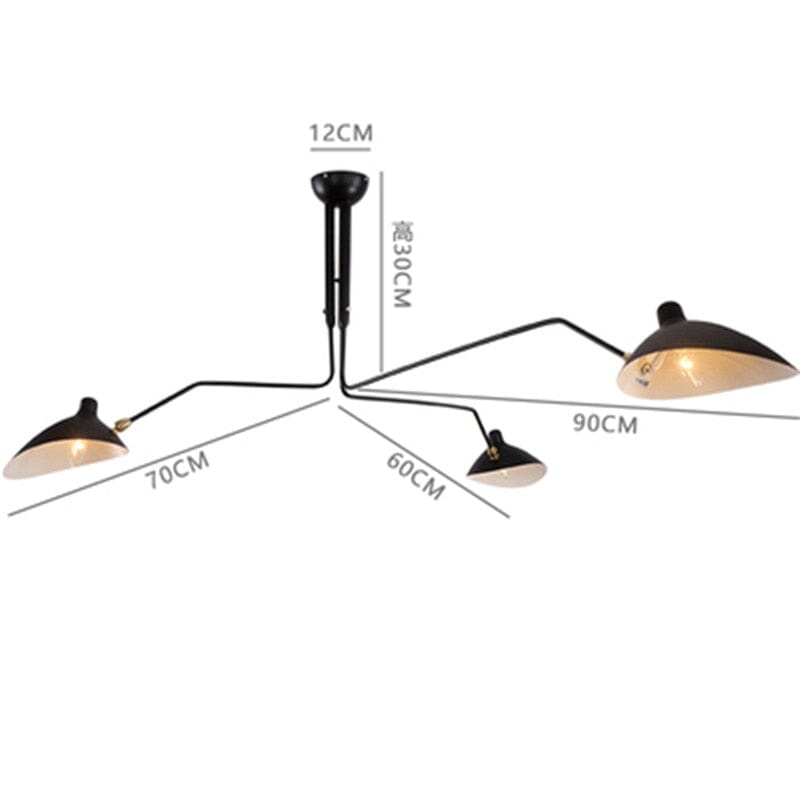 Jocasta Modern longarm  Ceiling Light