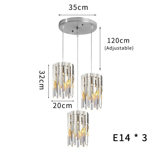 Gianna Small Round Gold K9 Crystal LED Chandelier – Illuminate Your Space with Modern Elegance