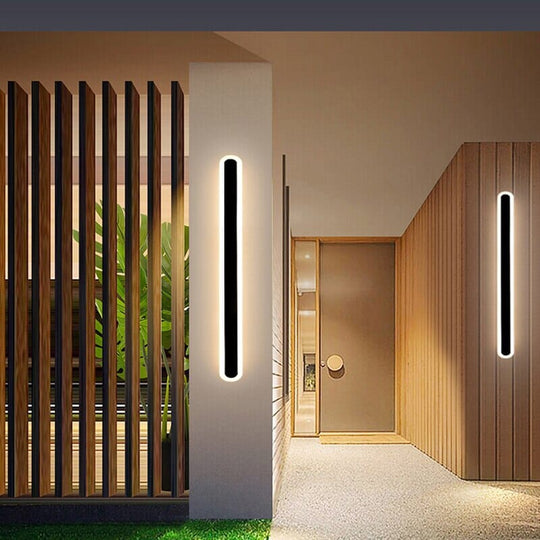 Seraphina Waterproof Outdoor LED Wall Lamp in Sleek Black