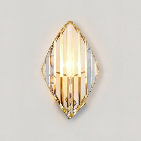 Livia Diamond Elegance Crystal Wall Lamp - Timeless LED Illumination